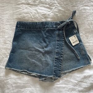 Free People Denim Skort